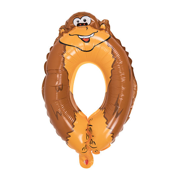 Nummernballon "0" für Kinder