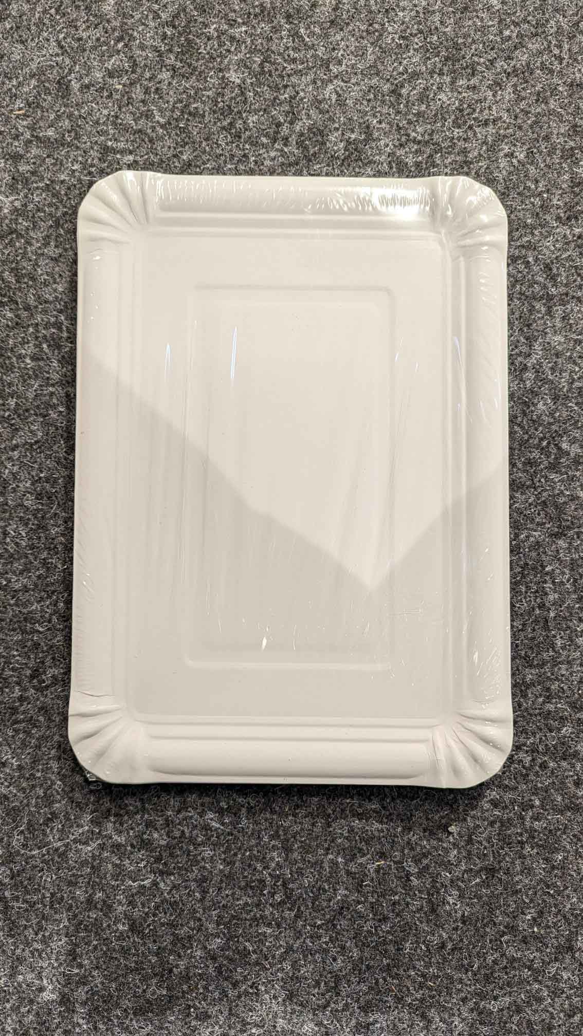 Teller, eckig, Pappe, 29 x 20cm, 10er