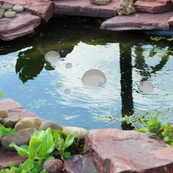 Edelstahlkugeln für Dekobrunnen