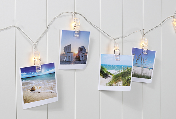 LED Batterie-Lichterkette "Foto Clip"