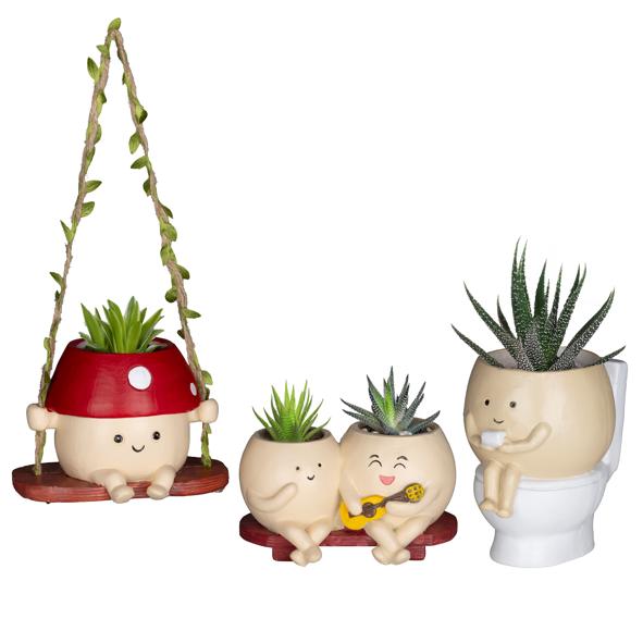 Deko-Pflanztopf, sortiert