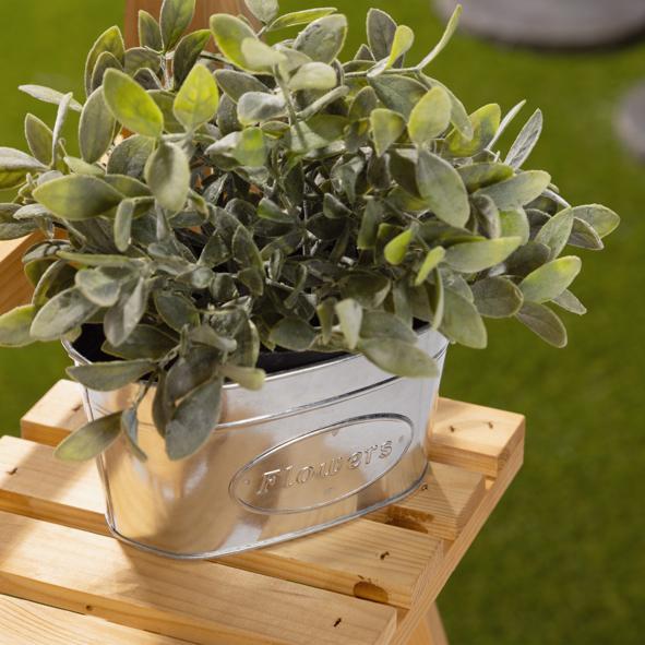 Blumentopf, verzinkter Stahl "Jardinere"