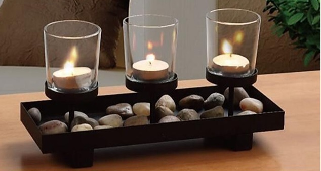 Kerzenhalter für drei Kerzen