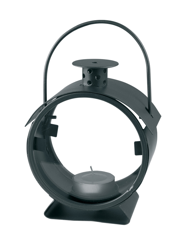 Metall - Windlicht in runder Form inkl.