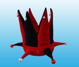 Karnevalhut mit 5 Glocken und 6 blinkend