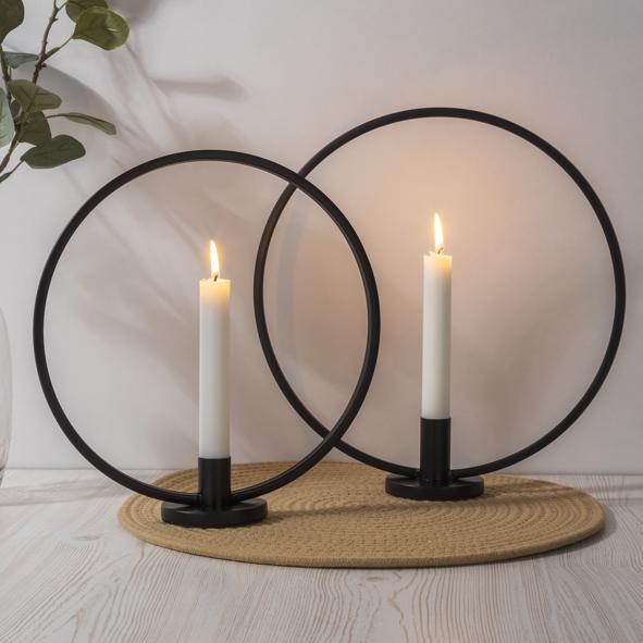 Kerzenhalter Ring 2er Set