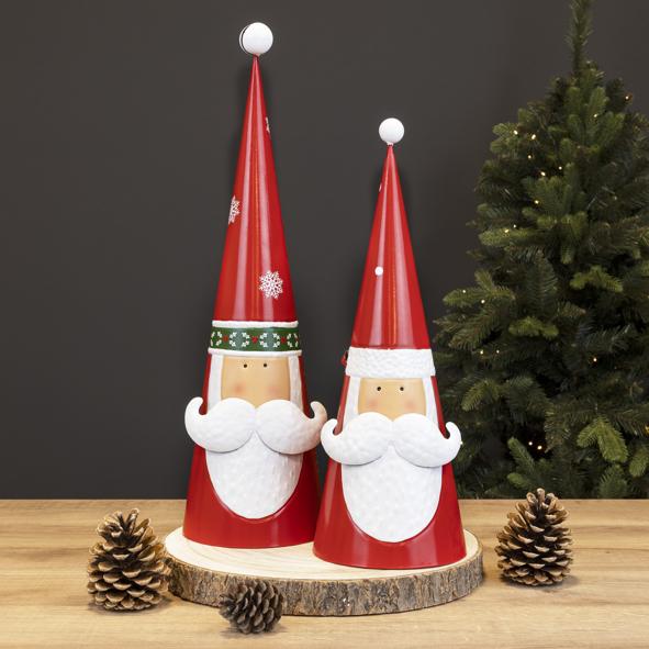 Deko-Figur Weihnachtsmann 2-teilig