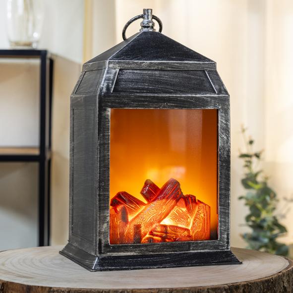 LED Kamin-Laterne