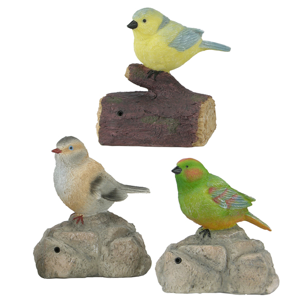 Deko-Vogel aus Polyresin, mit Be-