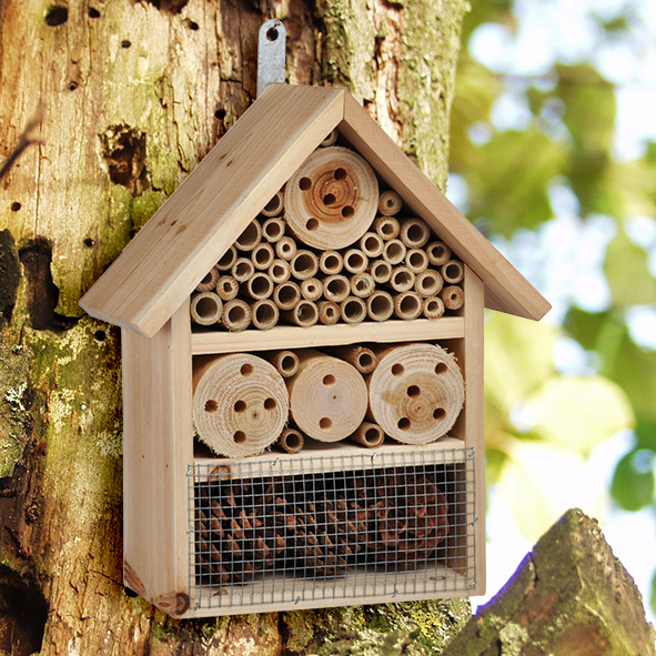 Insektenhotel, Farbe: natur
