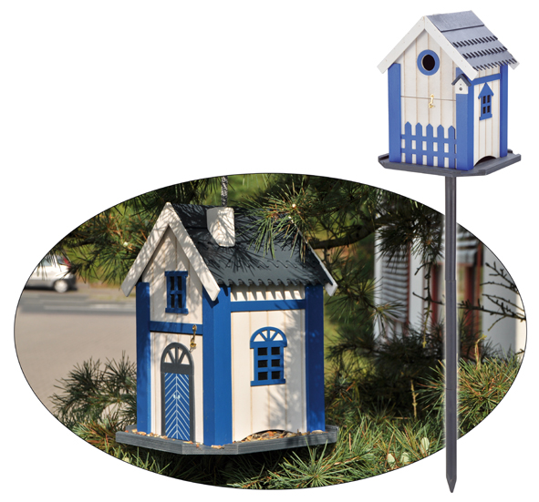 Deko Vogel - Futterhaus aus Holz