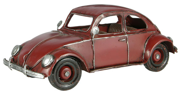 Antik-Modell Auto "Käfer" rot