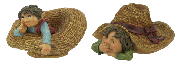 Gartendekoration Zwerg Hut