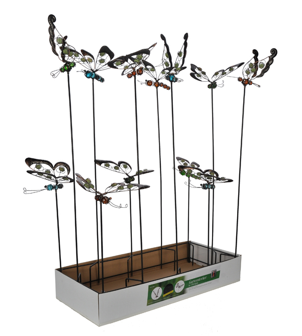 Gartenstecker Schmetterling/Libelle/