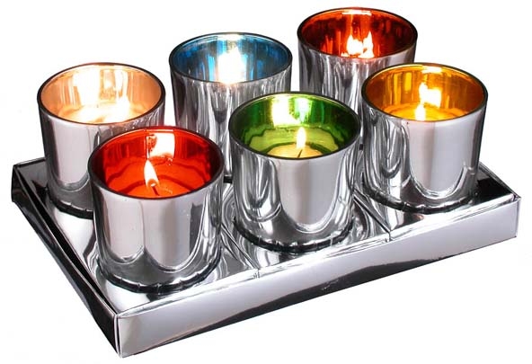 Windlichter-Set 6er, aus Glas