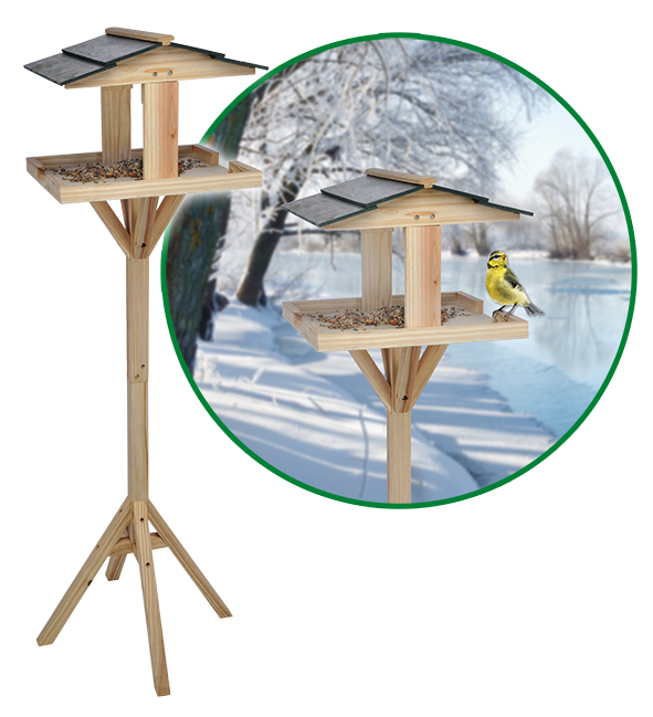 Vogelfutterhaus aus Holz