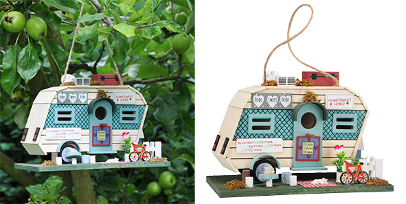 Vogelnisthaus Wohnwagen