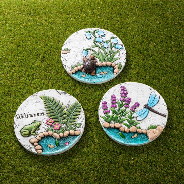 Deko-Trittstein verschiedene Designs