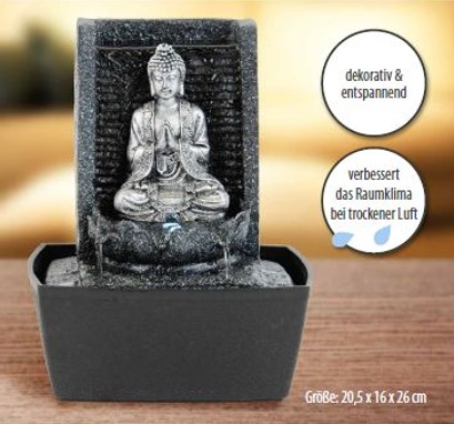 Zimmerbrunnen "Lata" mit LED Beleuchtung