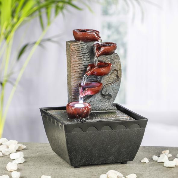 Zimmerbrunnen mit LED Beleuchtung