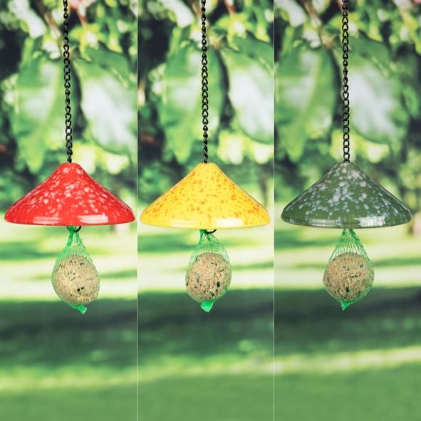 Meisenknödelhalter aus Keramik, farbig sortiert