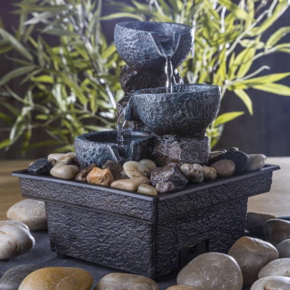 Zimmerbrunnen mit LED Beleuchtung