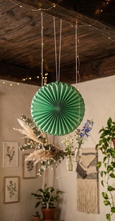 LED Solar Laterne Plissee Sonne – Durchmesser: 30cm