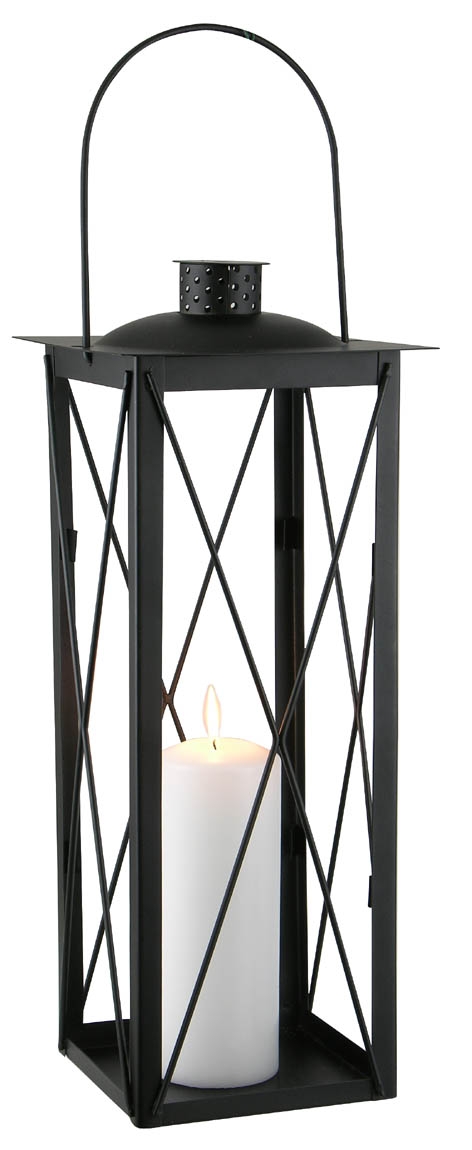 Sturmlaterne mit Kerze