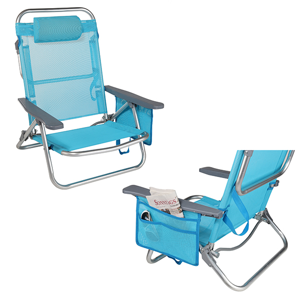 Strandstuhl, Gestell aus Aluminium