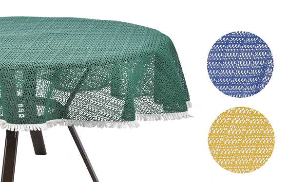 Tischdecke aus aufgeschäumten PVC