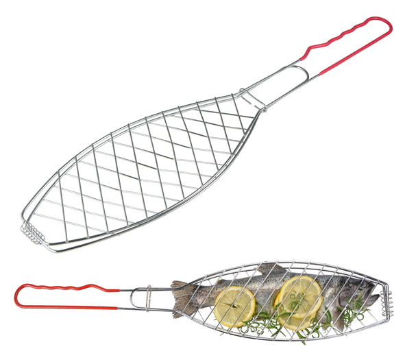 Fischbräter, verchromt, extra lang