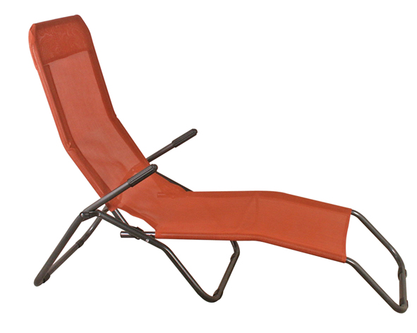 Saunaliege mit Textilbezug