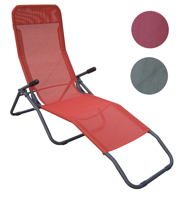 Saunaliege mit Textilbezug