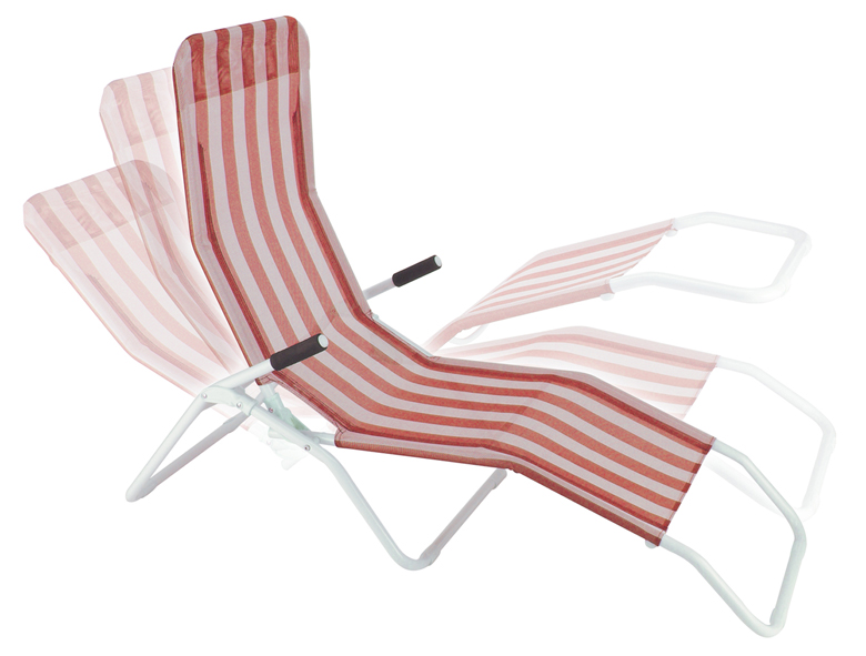 Saunaliege mit Textilbezug