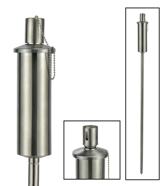 Edelstahlfackel - Maße ca. 90 cm