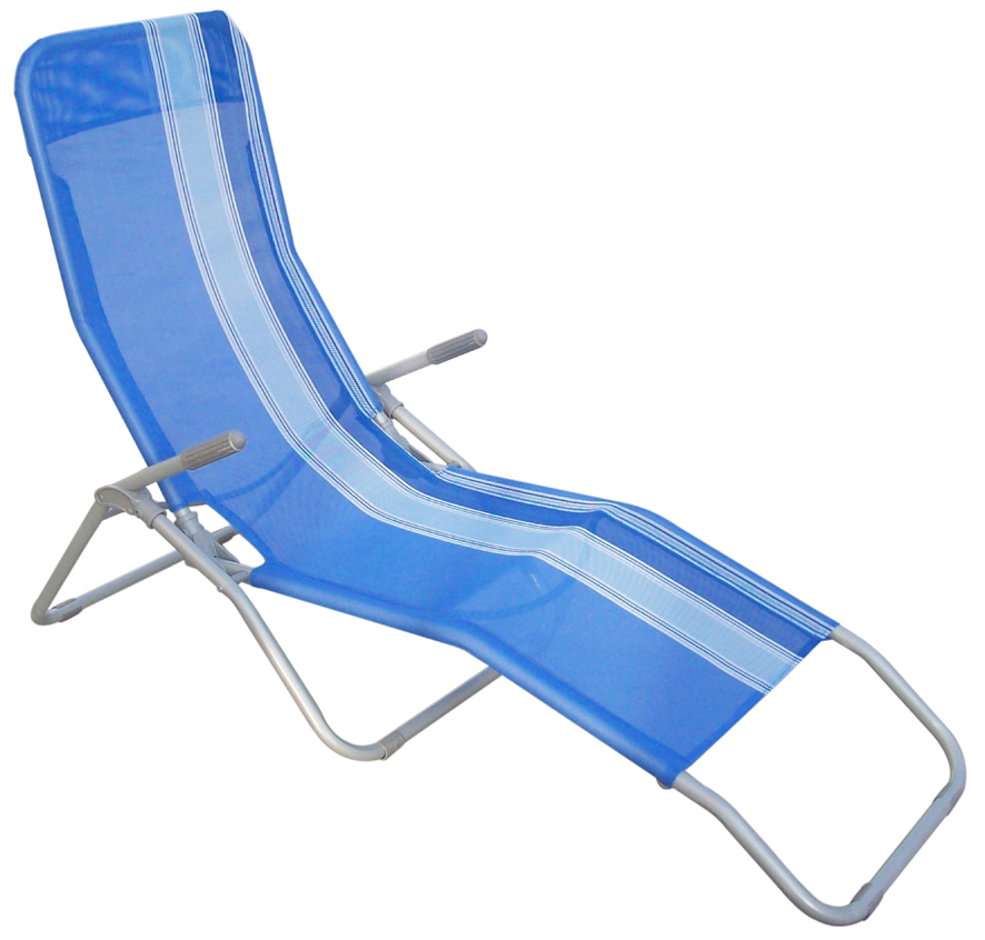 Saunaliege mit Textilbezug, blau