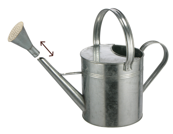 Gießkanne aus Zink mit Tragegriff