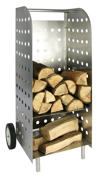 Kaminholzwagen aus Edelstahl 18/0