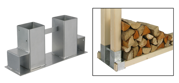 Stapelhilfe für Kamin und Brennholz