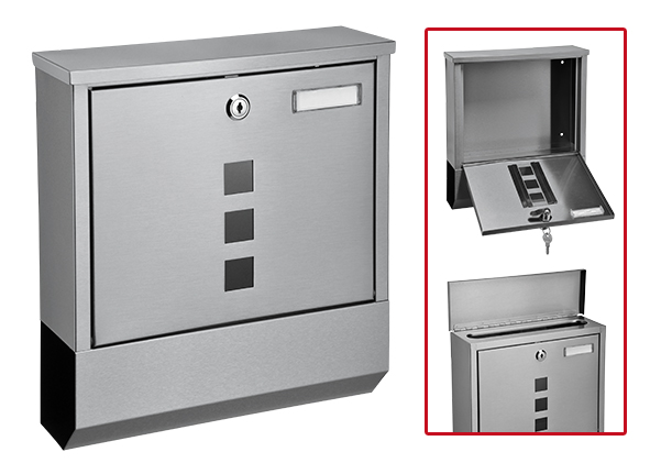 Briefkasten aus Edelstahl 18/0