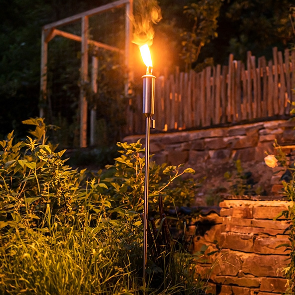 Edelstahlfackel 120 cm