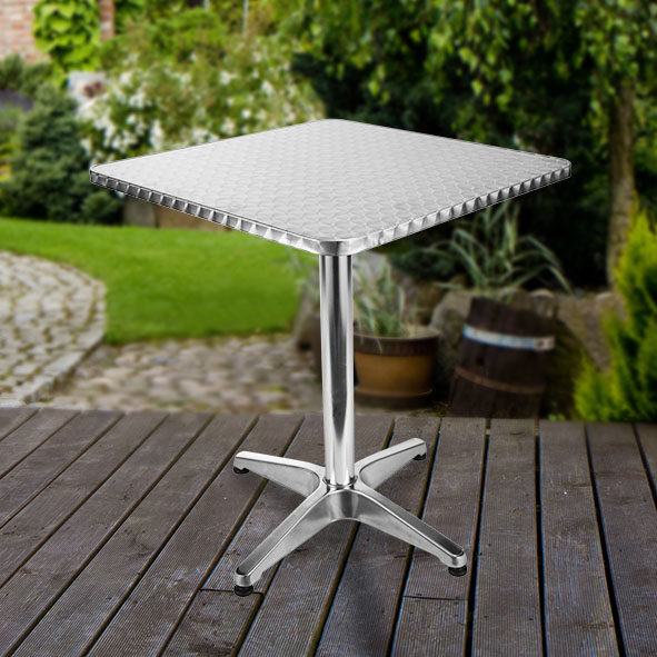 Bistro-Tisch aus Aluminium