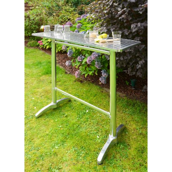 Bartisch aus Aluminium