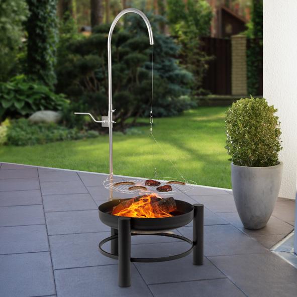 Schwenkgrill mit Feuerschale