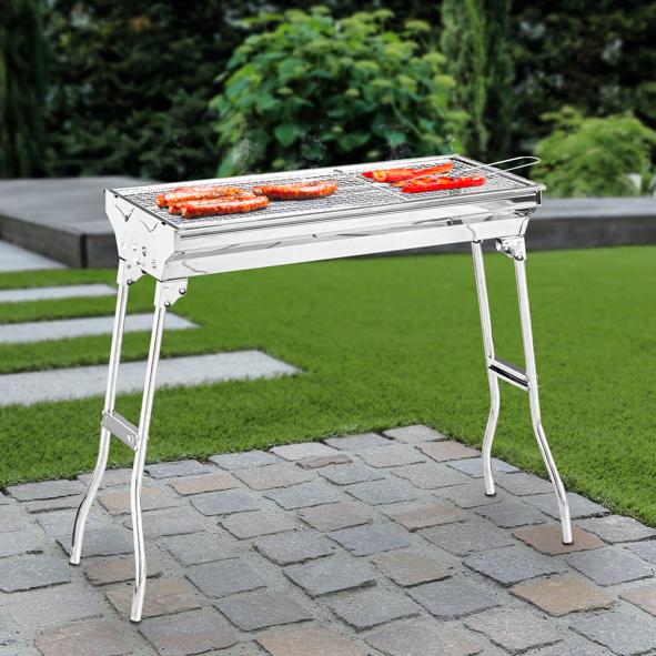 Klappgrill aus Edelstahl