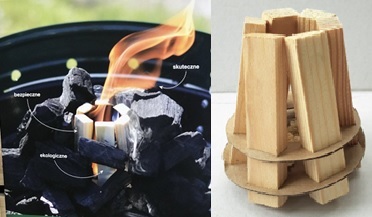 Feueranzünder aus Holz - Kohlestarter