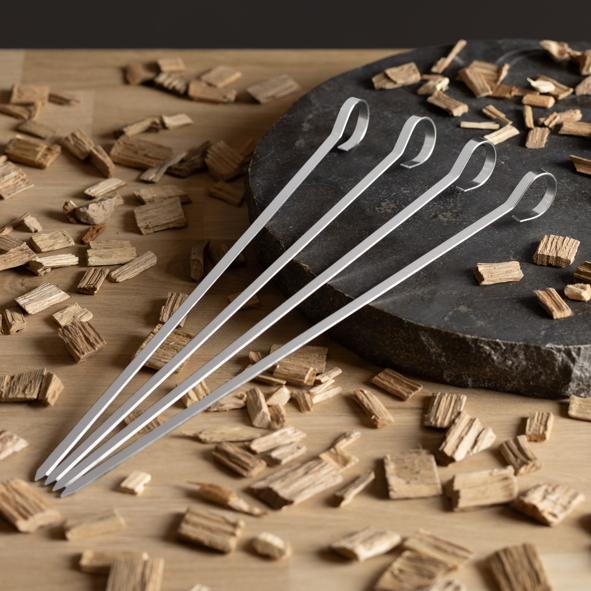 Edelstahl Grillspieße Set 4tlg. - Schaschlikspieße