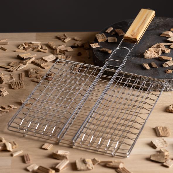 Grillbräter, verchromt, rechteckige, 50cm