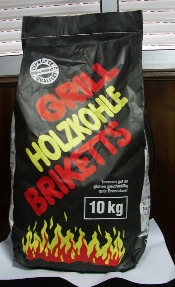 Holzkohle-Briketts 10kg Beutel
