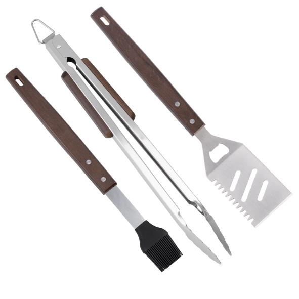 Grillwerkzeug im Display, 18-teilig, FSC